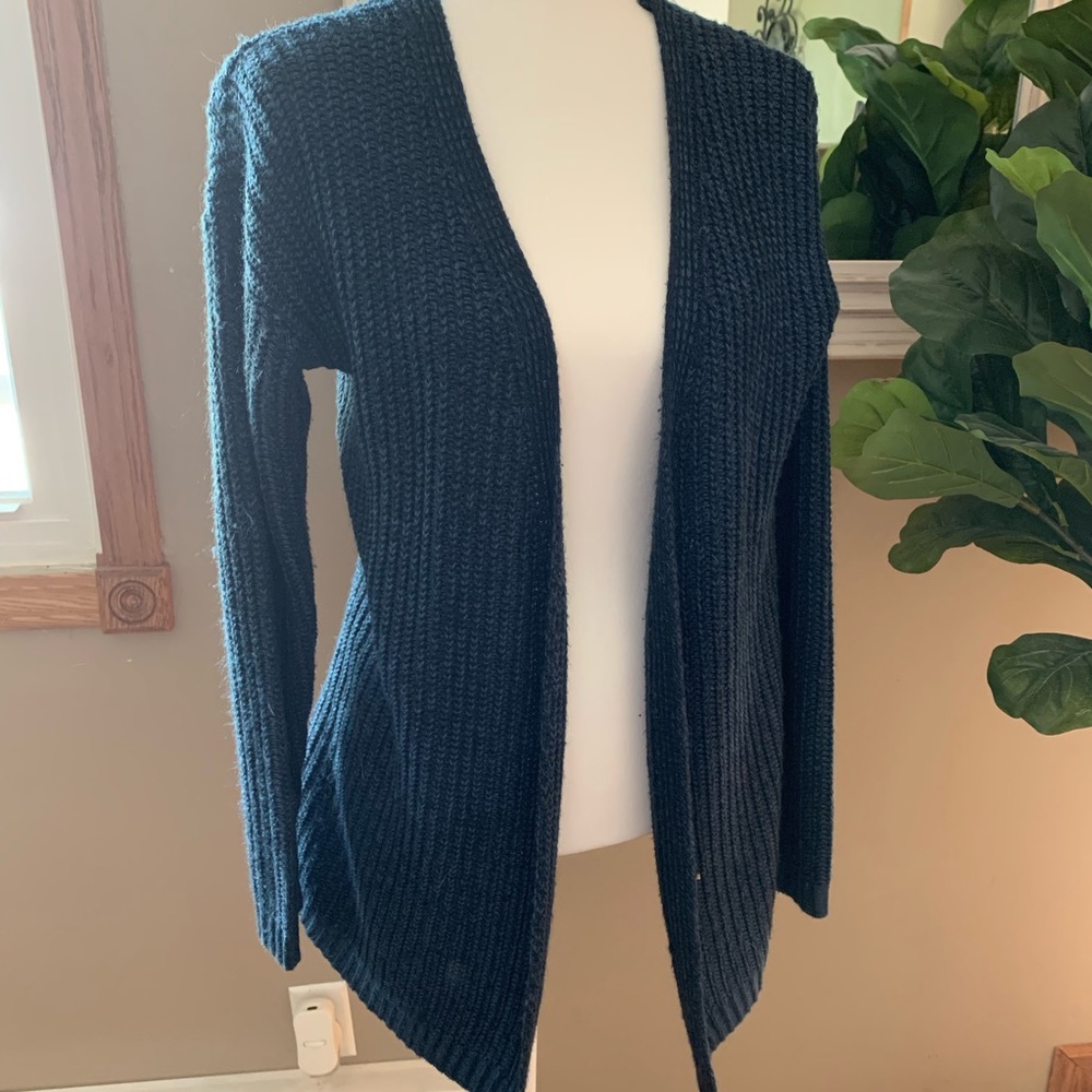Blue cardigan